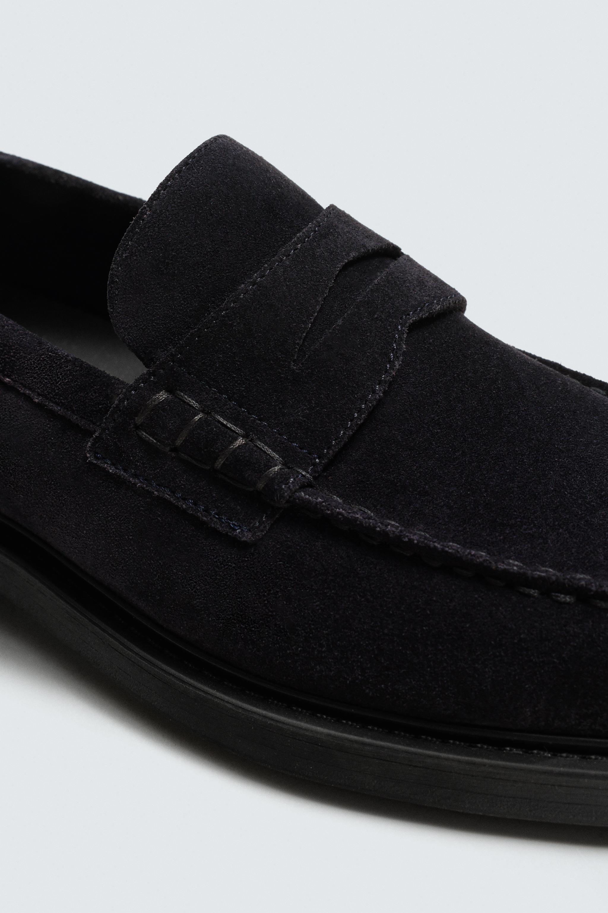 MOCASSINS EN CUIR À MASQUE